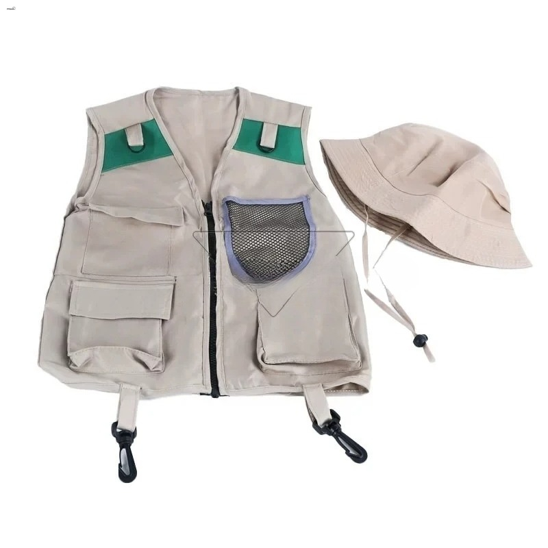 Outdoor Adventure Kit For Boys - Детский костюм исследователя: жилет и шляпа,