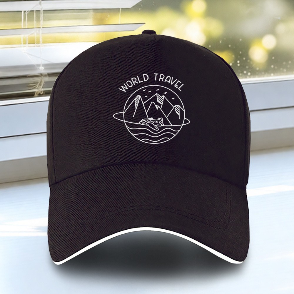 Outdoor Adventure World - Бейсболка с графическим изображением гор мира,