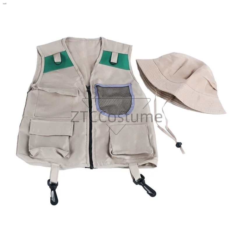 Outdoor Adventure Kit For Boys - Детский костюм-жилет Explorer и шляпа, жилет-карго