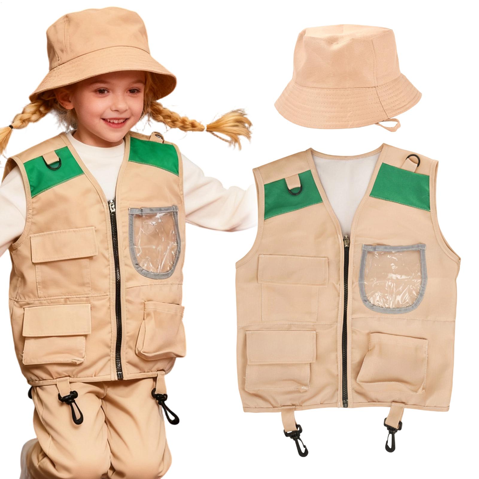 Outdoor Adventure Kit For Boys - Детский костюм исследователя: жилет и шляпа,
