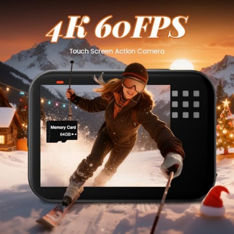 Outdoor Adventure Series - Мини-камера для тела, экшн-камера 2K с