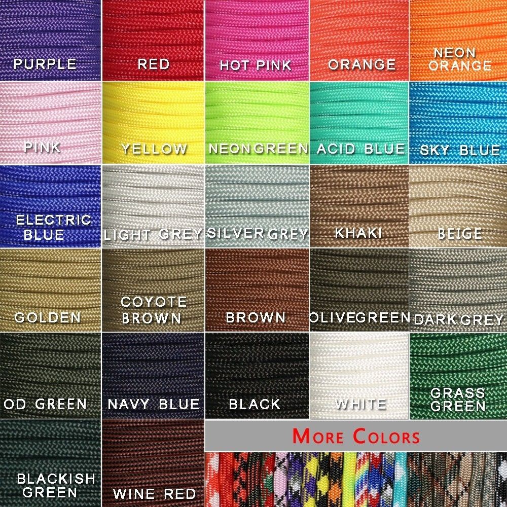 Paracord 550 Feet - 1 шт., 550 паракорд, шнур для
