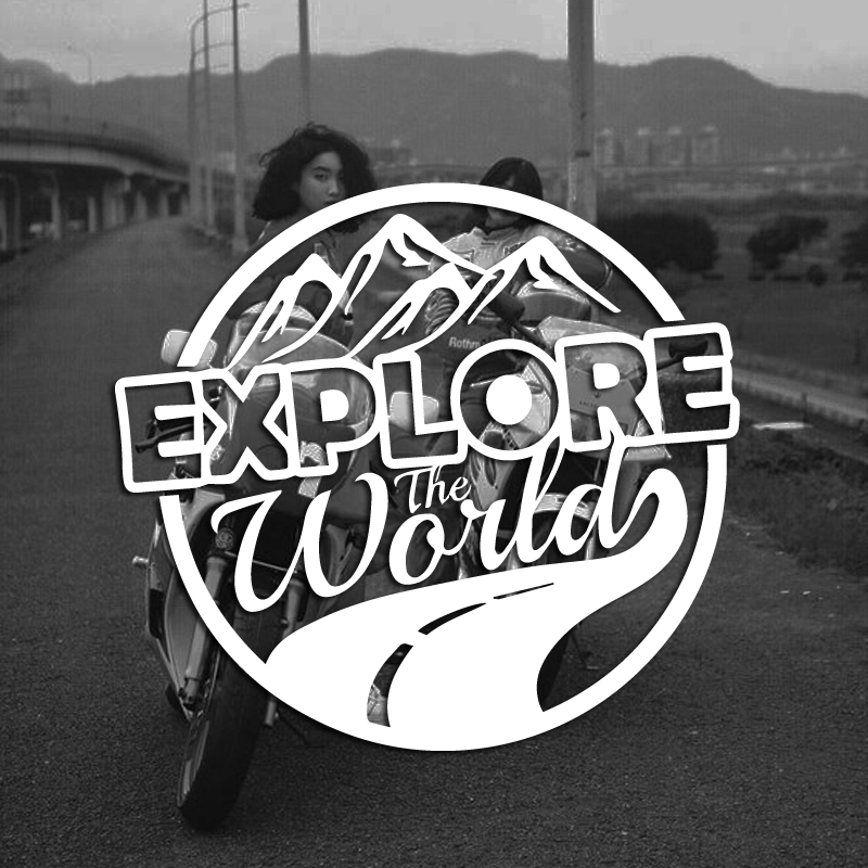 Outdoor Adventure World - Наклейка на автомобиль для активного отдыха