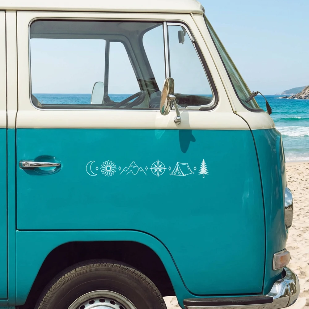 Outdoor Adventure Vans - Наклейки для автомобилей с дизайном «Приключения