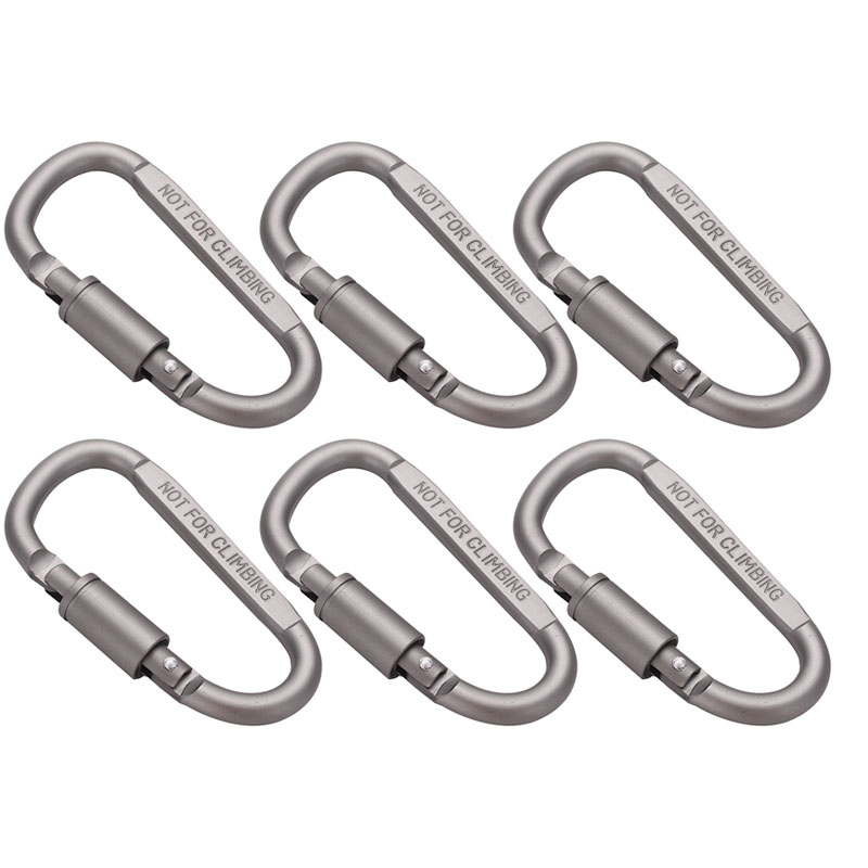 Carabiner Locking D - 6 шт. алюминиевый карабин с D-образным