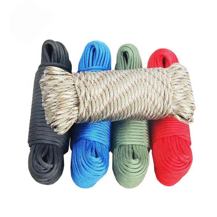 Паракорд нейлоновый ручной раб – обзор и цена Paracord 550 Feet