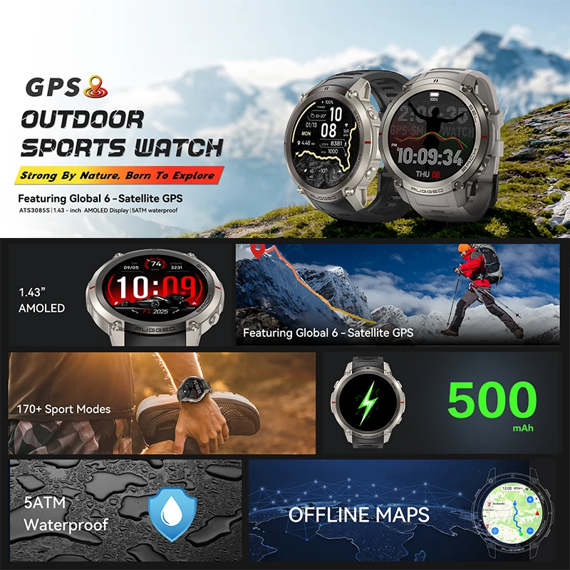 Спортивные умные часы с GPS, о – обзор и цена Outdoor Adventure World
