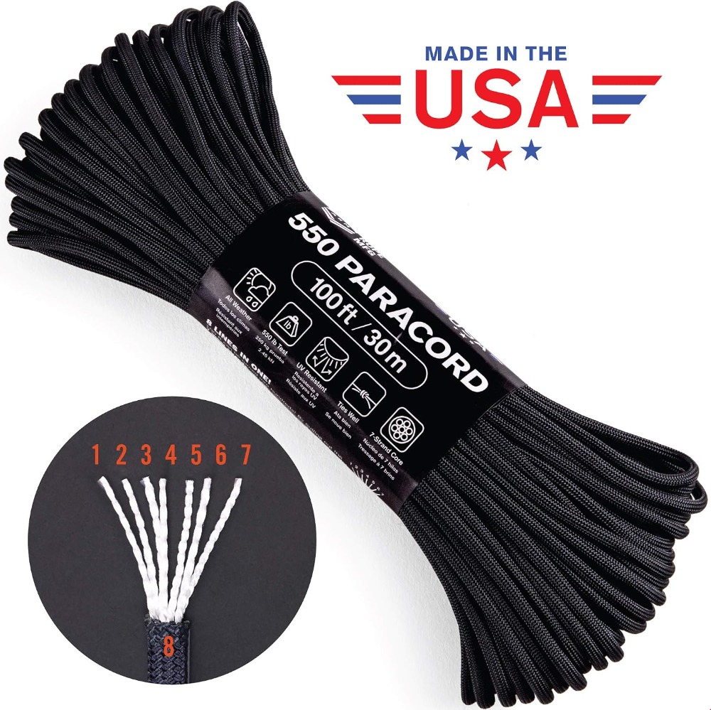Паракорд 550, 100 футов, 7-жил – обзор и цена Paracord 550 Feet