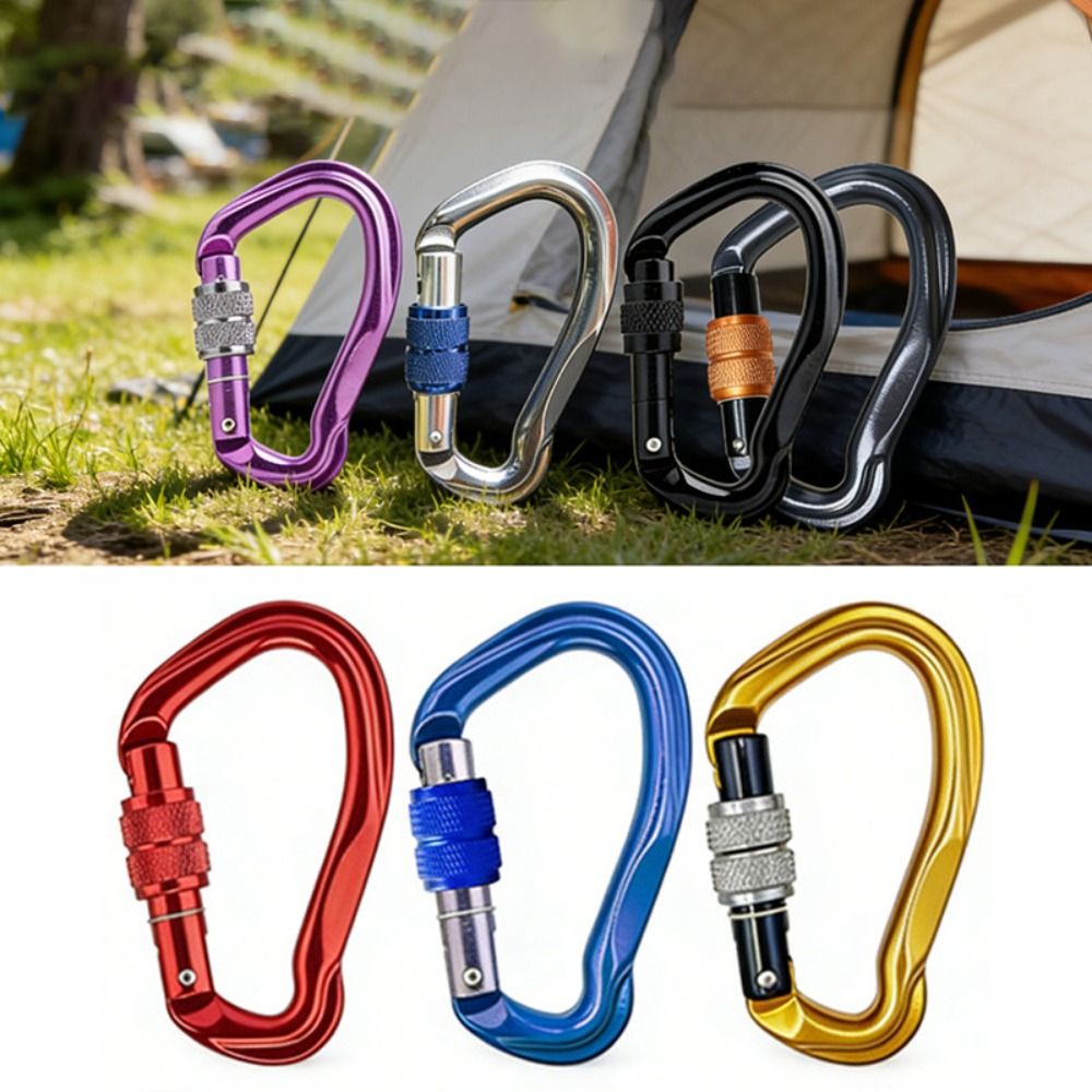 Новый алюминиевый карабин 7075 – обзор и цена Carabiner Locking D